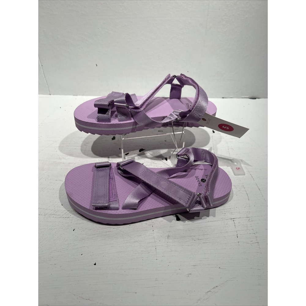 Shade & Shore Sandals Lavender June Women's 8‎ Light Purple Adjustable Straps
